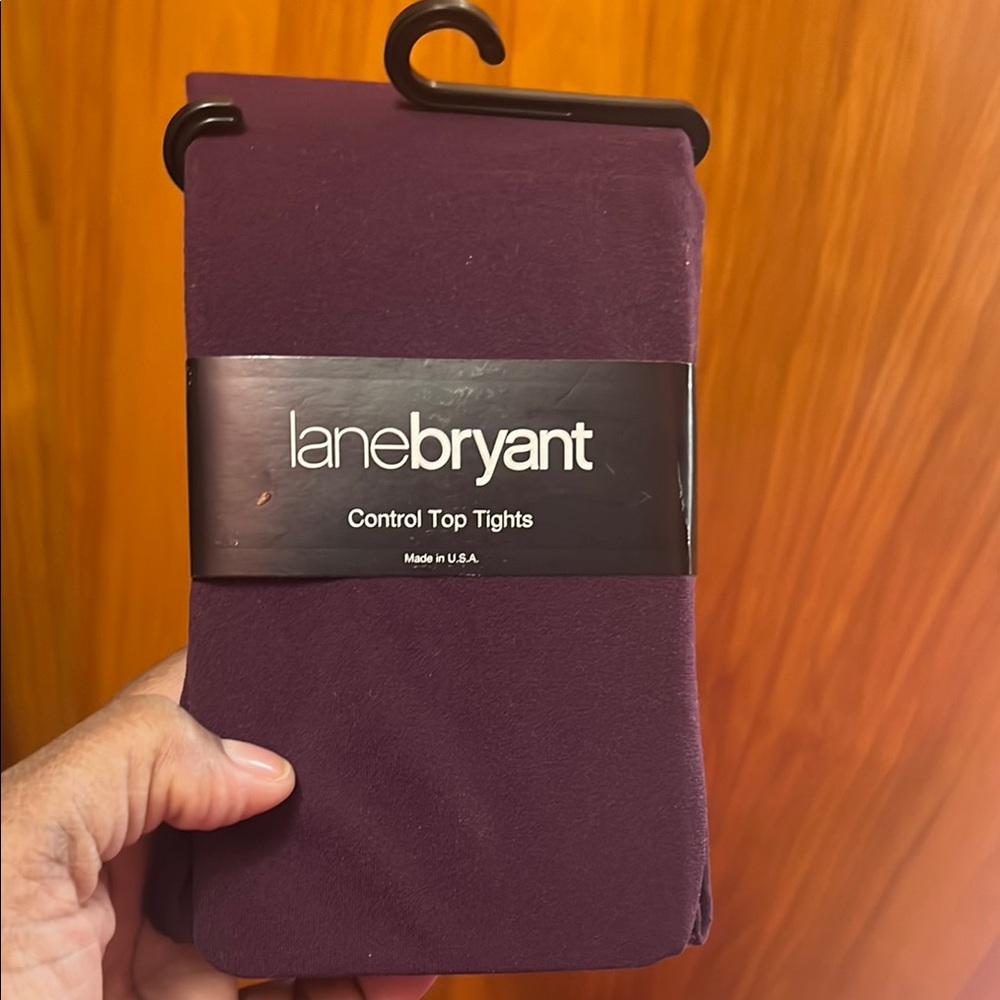 Lane Bryant Purple Control Top Tights